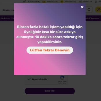 Adres Bilgisi Sorunu Nedeniyle Sipariş Verememe