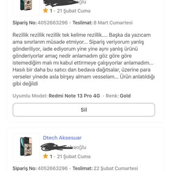 Yanlış Ürün Gönderimi Ve Tekrar Eden Hatalar: Müşteri Memnuniyetsizliği Zirvede