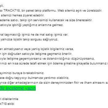Yslturkiye.eu Çanta Siparişim Hüsranla Sonuçlandı