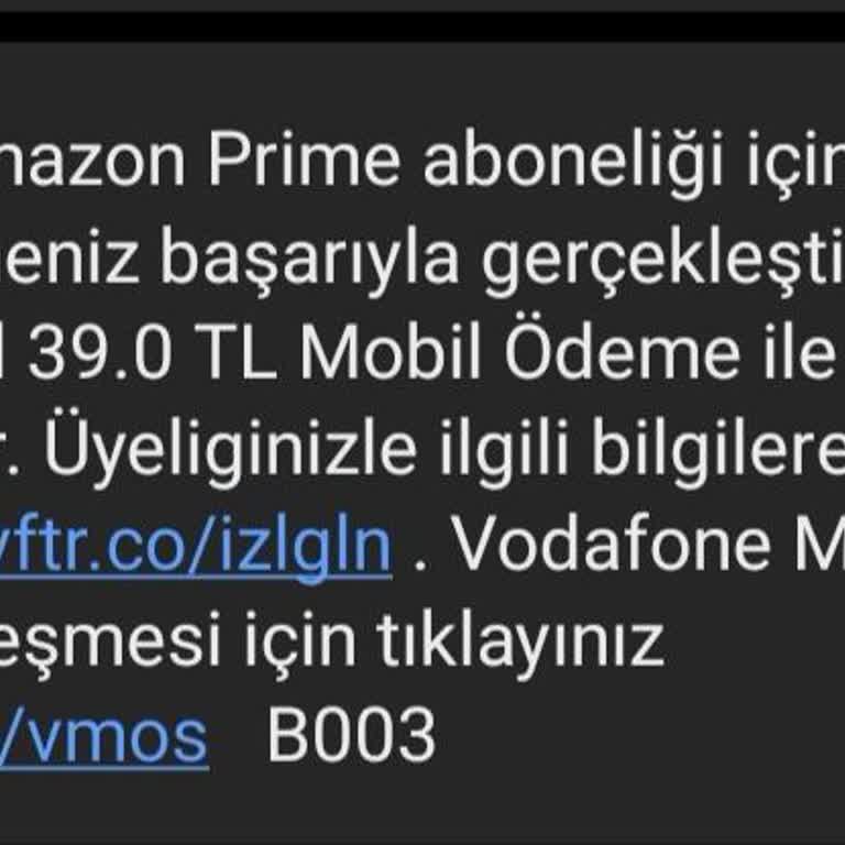 Vodafone Ve Amazon Prime Üyelik İptalinde Çıkmaz