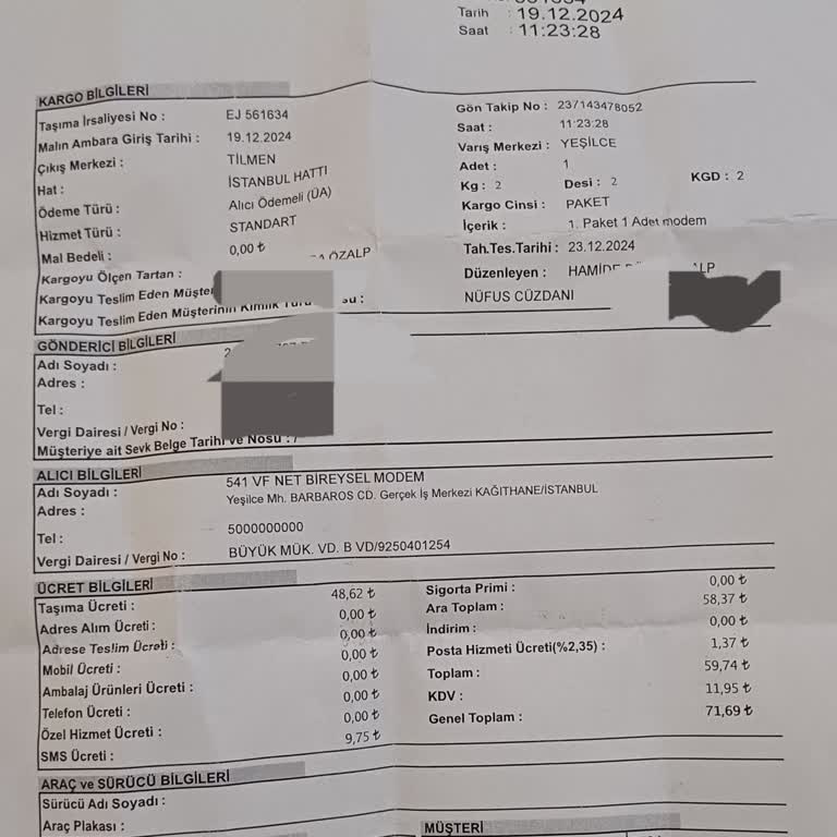 Modem İadesine Rağmen Ücret Yansıtılması