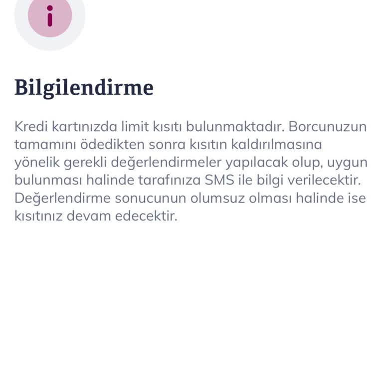 Kredi Kartı Kısıtlaması: Ödeme Yapmama Rağmen Sorun Çözülmedi