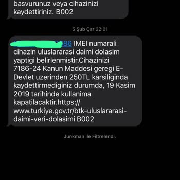 BTK'nın Yanlış Mesajı Ve Cihaz Kapatma Sorunu