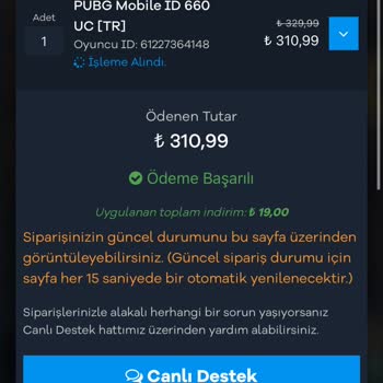 Plyr.com'dan Alınan UC'nin İptali Ve İade Sorunu