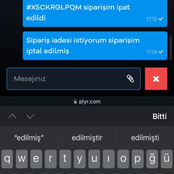 Plyr.com'dan Alınan UC'nin İptali Ve İade Sorunu