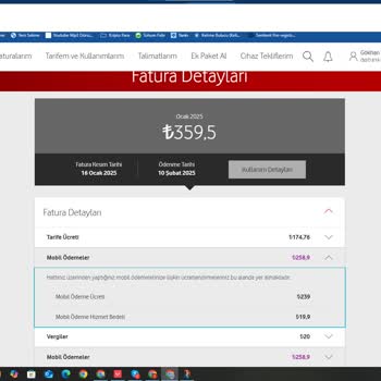 Faturada Bilgim Dışında Yüksek Ücretlendirme
