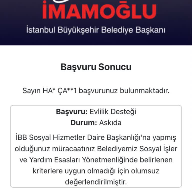 Evlilik Desteği Başvurusunda Askıya Alınma Sorunu