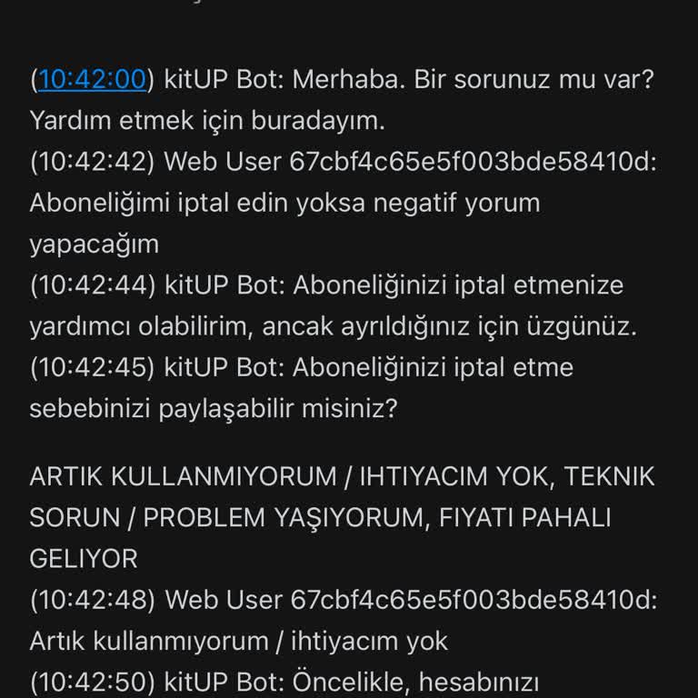 Üyelik İptalinde İletişim Sorunu Ve Destek Eksikliği