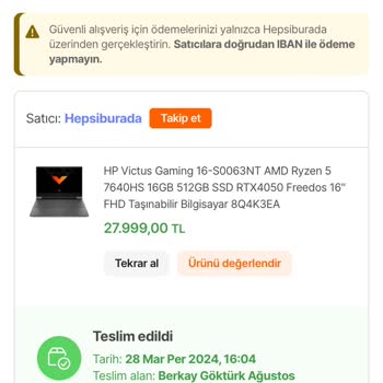 HP Victus 16 Laptop Aniden Kapanıyor Ve Açılmıyor