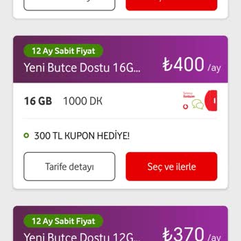 Vodafone Tarifeleri: Uygun Seçenek Bulamıyorum