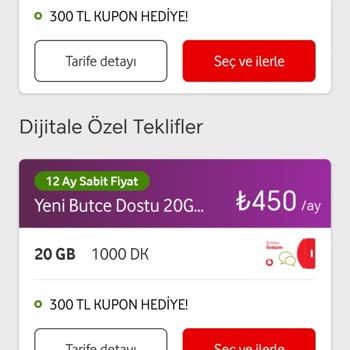 Vodafone Tarifeleri: Uygun Seçenek Bulamıyorum