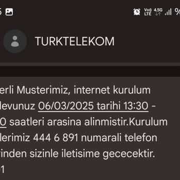 TTNET Kurulum Randevusu Verilip Gelinmiyor