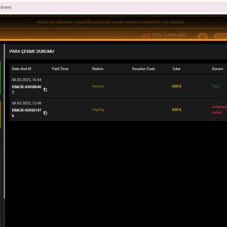 Orisbet Ödemeleri Neden Geciktiriyor