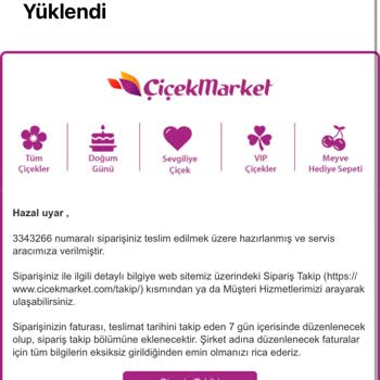 Teslim Edilmeyen Çiçek Ve Ulaşılamayan Destek