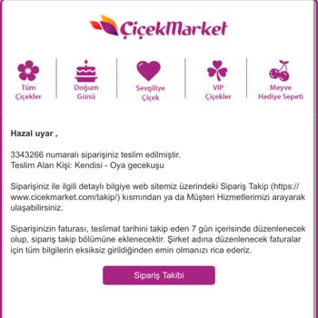 Teslim Edilmeyen Çiçek Ve Ulaşılamayan Destek