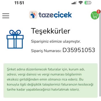 Taze Çiçek'ten Yanlış Ürün Ve Yetersiz Müşteri Hizmeti