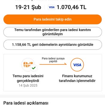 İade Edilen Ürünün Ücreti Hala Geri Dönmedi