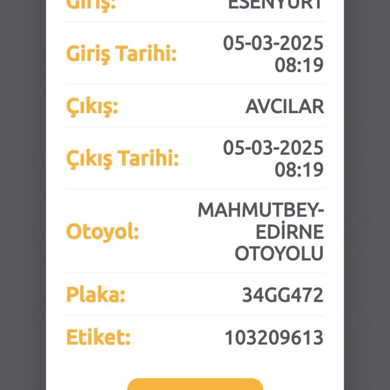 Hatalı HGS Ücretlendirmesi