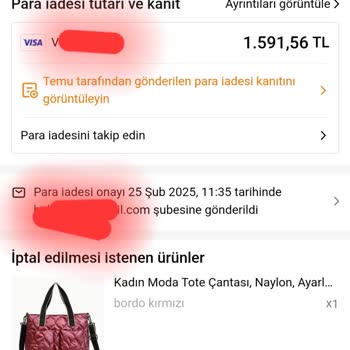Yanlış Sipariş İptalinde Geciken Para İadesi Sorunu