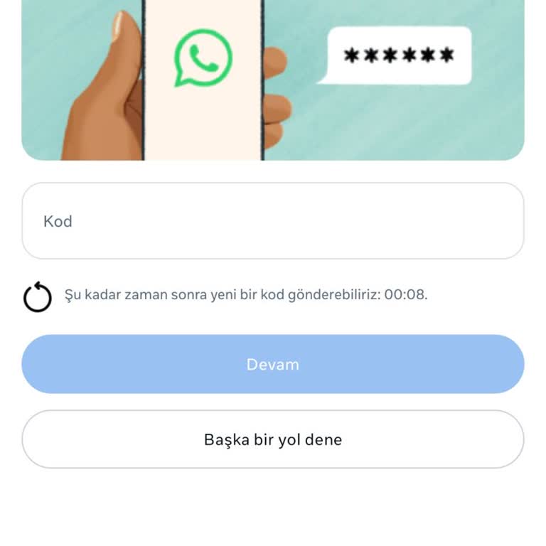 WhatsApp Kod Gelmeme Sorunu