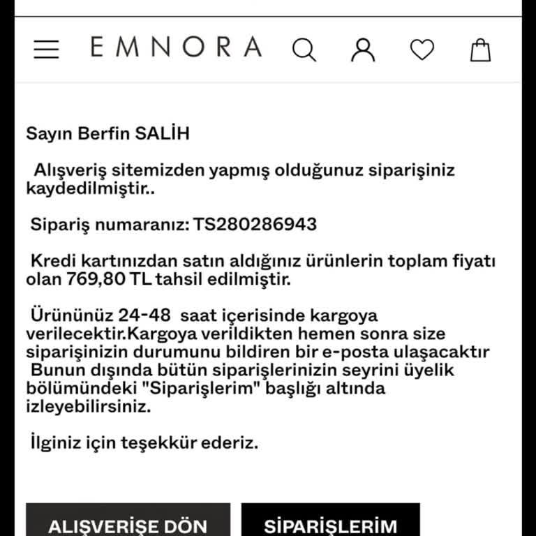 Sipariş Verdiğim Çanta Teslim Edilmiyor