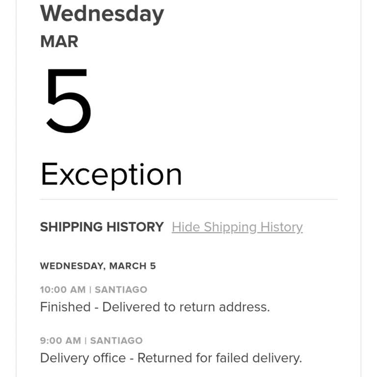 Pedido no recibido de Fashion Nova, solicito ayuda