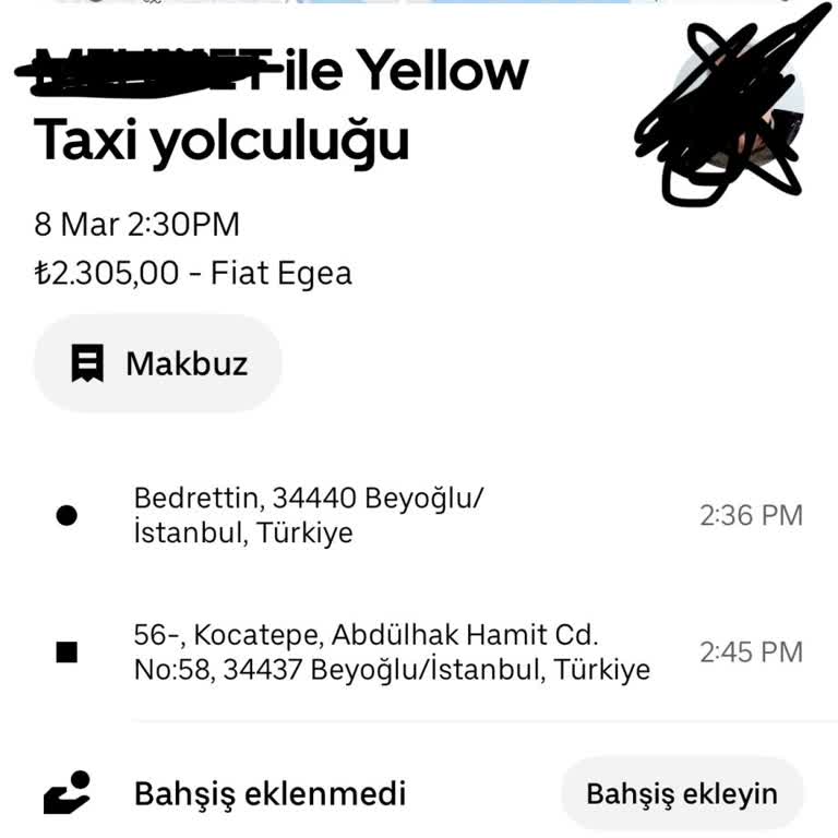 Uber Yolculuğunda Şok Edici Ücret Ve Yanlış Şoför