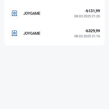 Joygame Eksik Yüklenen Joypara Ve Geri Ödeme Talebi!