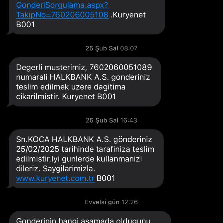 Kuryenet'in Yanıltıcı Teslimat İddiaları Ve Hattımın Gecikmesi