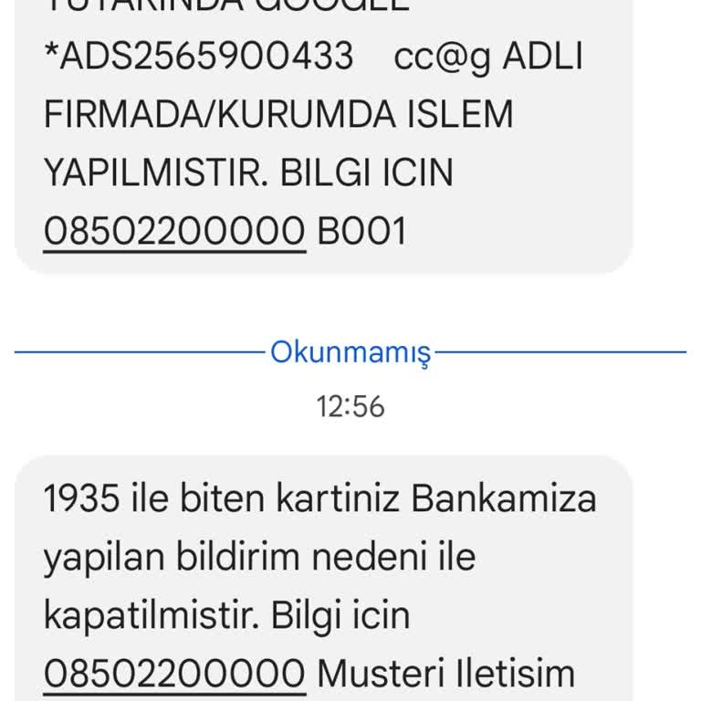 Ziraat Bankası Kredi Kartımdan İzinsiz Harcama Şoku