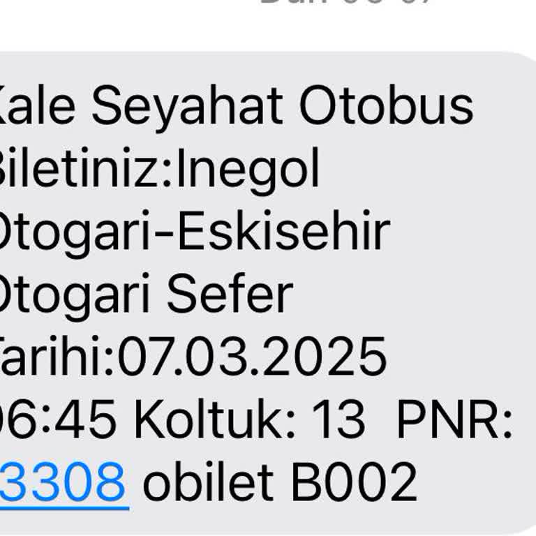 Otobüs Seferi Hatası Ve İade Sorunu