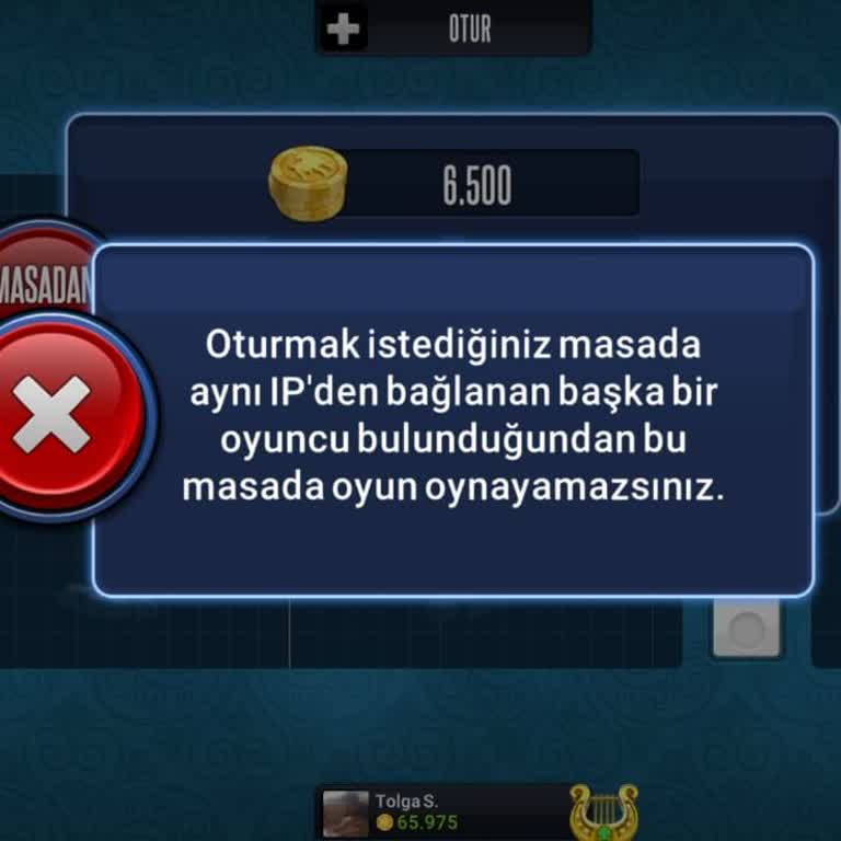 Okey Oyununda Aynı IP Sorunu