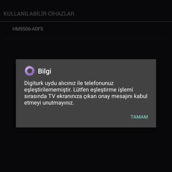 Digiturk Sanal Kumanda Bağlantı Sorunu