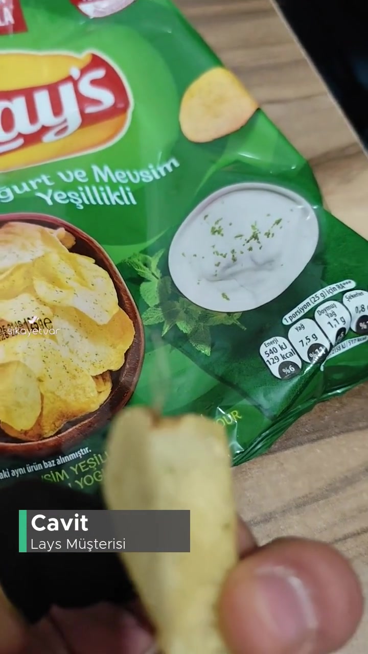Lays Yoğurt Ve Mevsim Yeşillikli! videonun kapak resmi