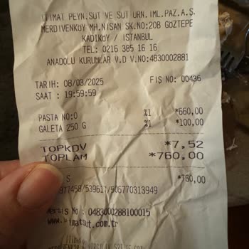 İtimat Süt Hijyen Sorunu: Pastadan Çıkan Kıl!