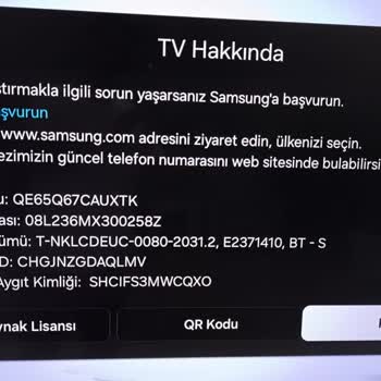 Samsung TV'de Beklenmedik Sarı Çizgi Sorunu