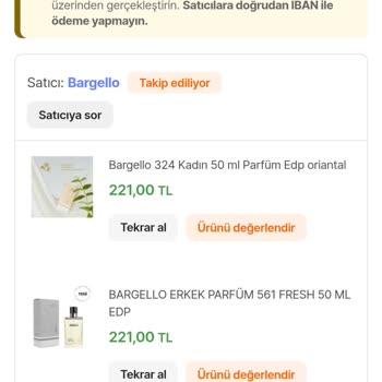 Hayal Kırıklığı Yaratan Bargello 324 Parfüm