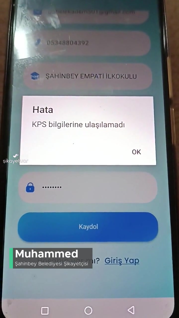 Şahinbey Belediyesi Kps Hatası Veriyor! videonun kapak resmi