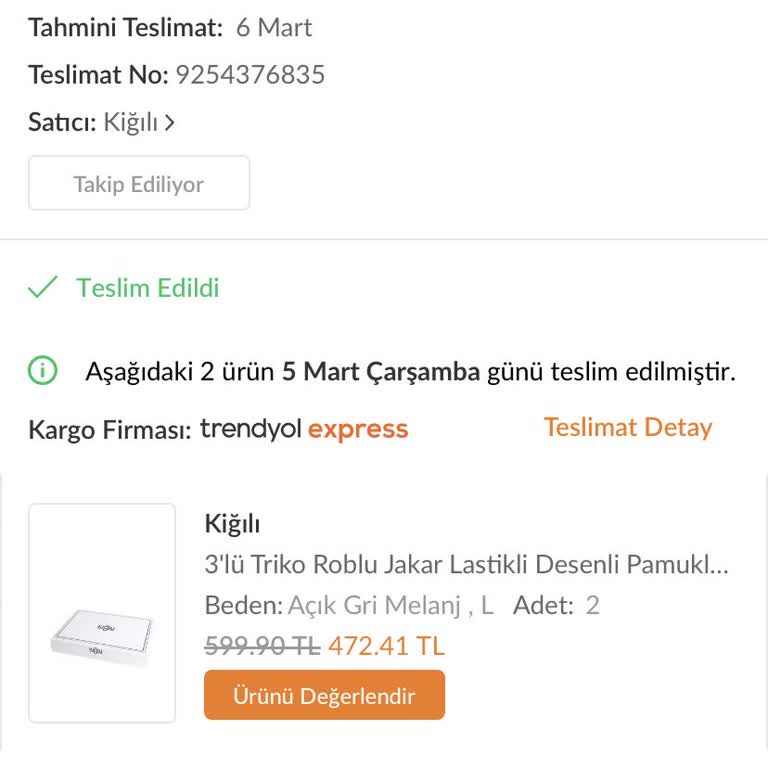 Eksik Ve Yanlış Gelen Ürün Sorunu