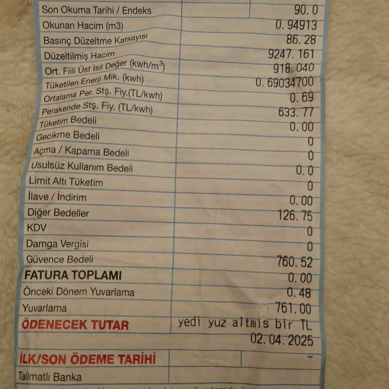 5 Günde 761 TL Fatura Şoku!
