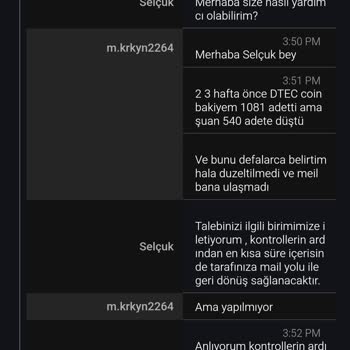Bitçi Müşteri Hizmetleri İlgisizliği