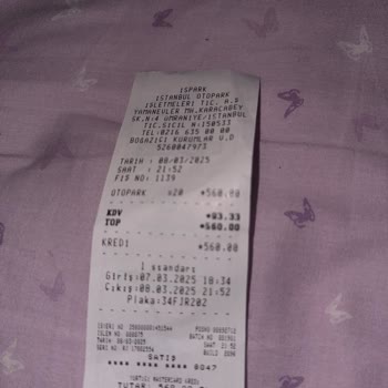 Yüksek Otopark Ücreti Mağduriyeti