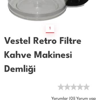 Kahve Makinesi Yedek Parça Fiyatıyla İlgili Şikayet