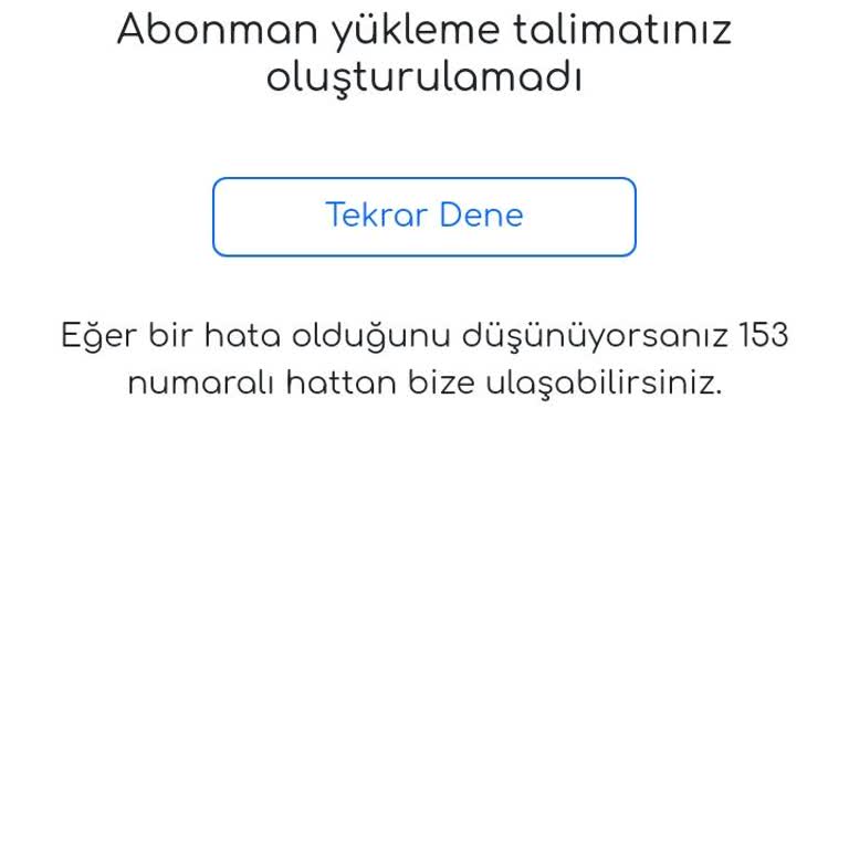 Ego Kartı Yükleme Sorunu: İşlemler Sürekli İptal Ediliyor