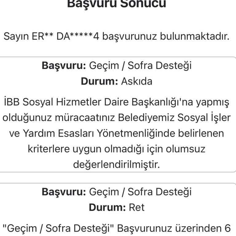 Sosyal Yardım Taleplerine Adil Yaklaşım Bekliyoruz