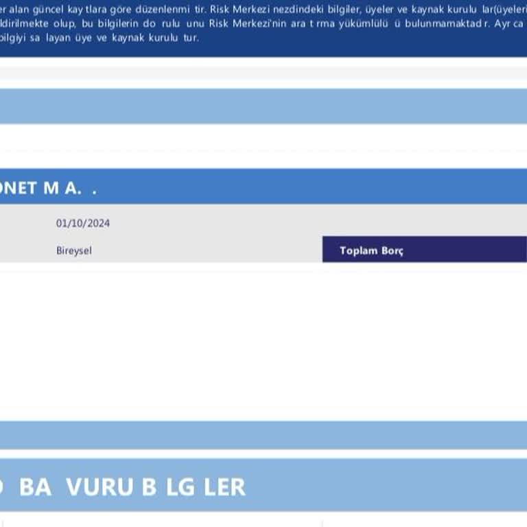 Kapatılan İcra Dosyaları Risk Raporunda Hala Görünüyor