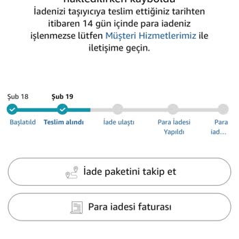 Amazon'dan Alınan Tabletin İade Sürecinde Sorun