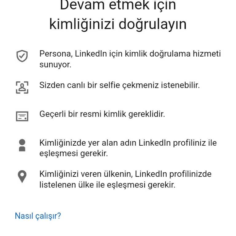 LinkedIn Hesabımda Kimlik Doğrulama Sorunu