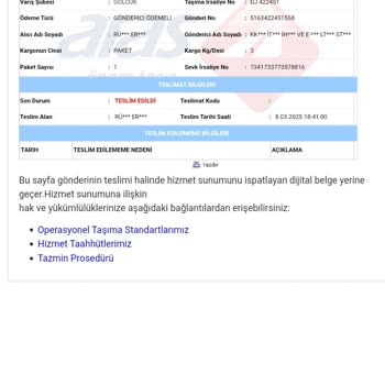 Kayıp Kargo Krizi: Teslim Edilmeden Teslim Edildi!