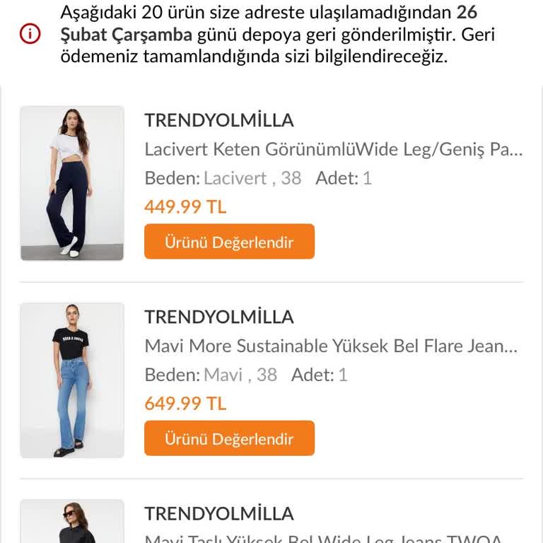 Trendyol Sipariş İadesinde Sorun Yaşıyorum